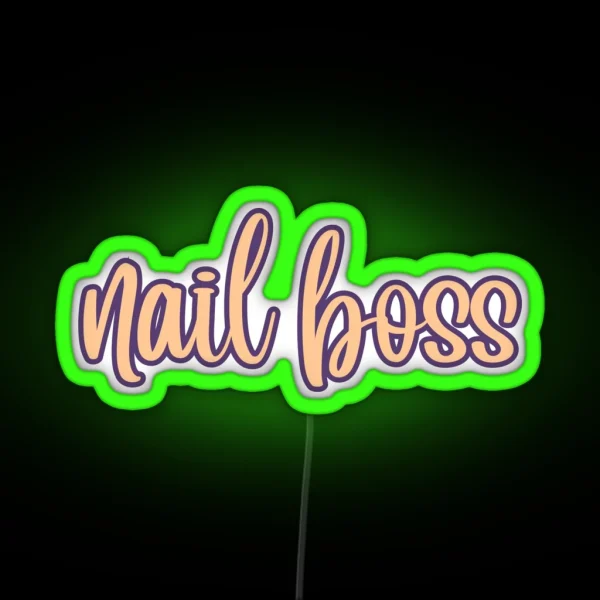 Nail Boss RGB Neon Sign