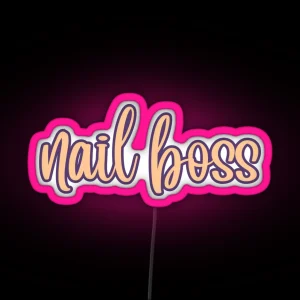 Nail Boss RGB Neon Sign