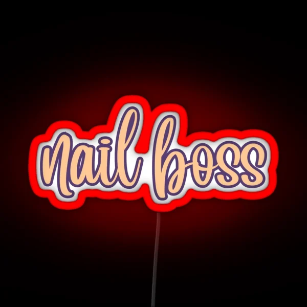 Nail Boss RGB Neon Sign