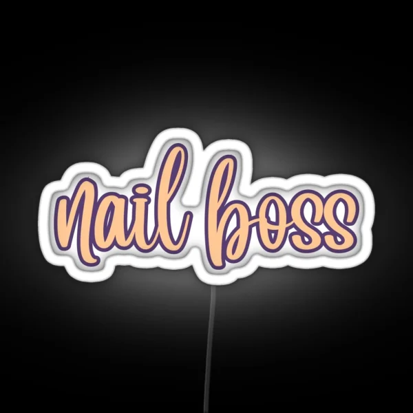 Nail Boss RGB Neon Sign