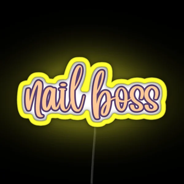 Nail Boss RGB Neon Sign