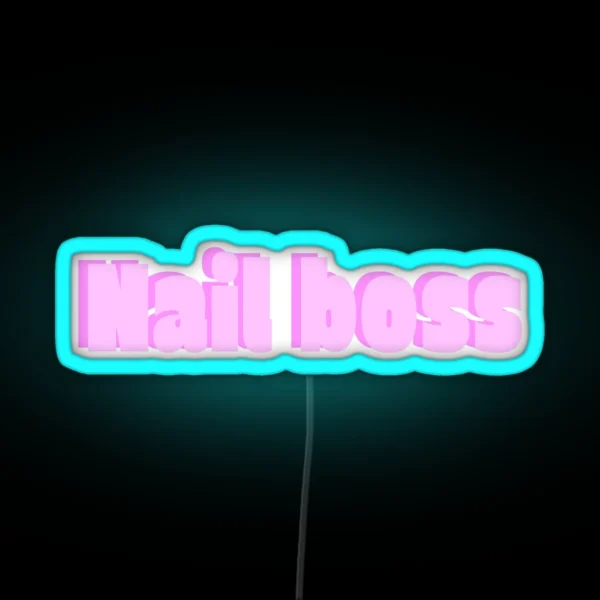 Nail Boss RGB Neon Sign