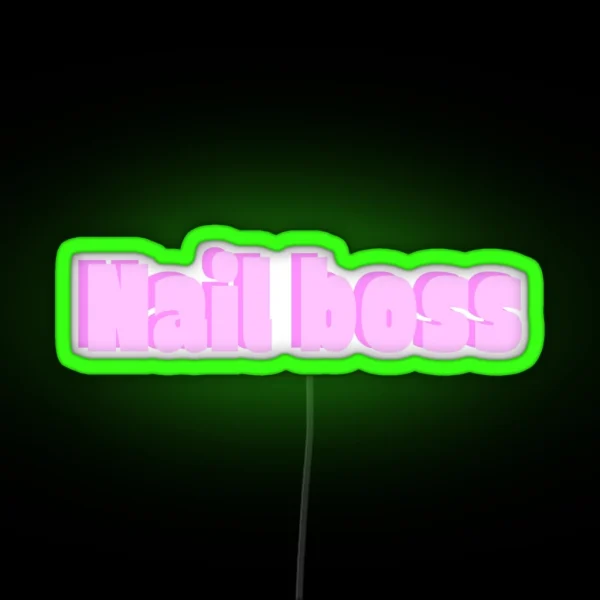 Nail Boss RGB Neon Sign