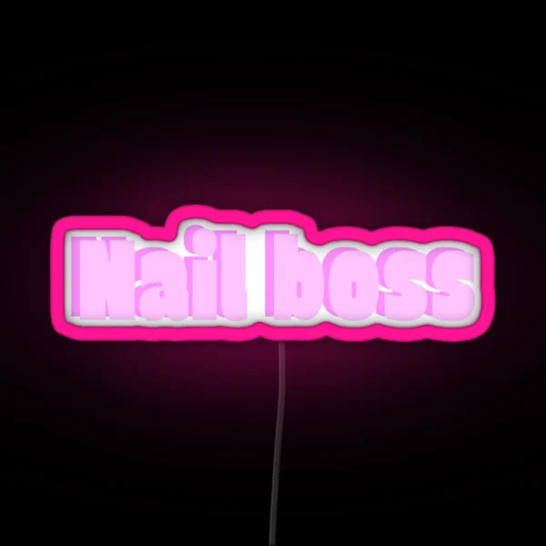 Nail Boss RGB Neon Sign