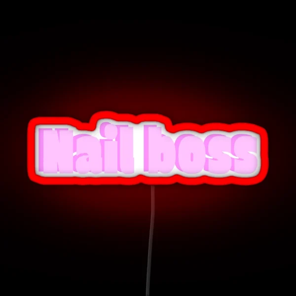 Nail Boss RGB Neon Sign