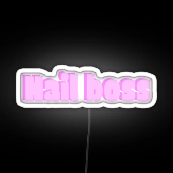 Nail Boss RGB Neon Sign