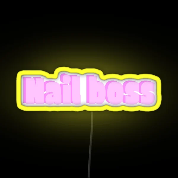 Nail Boss RGB Neon Sign