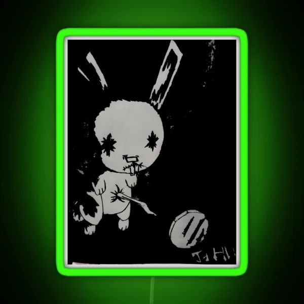 Nail Bunny RGB Neon Sign