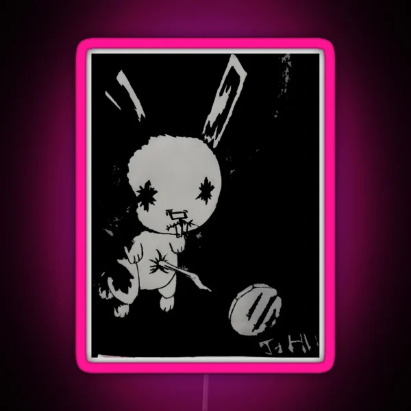 Nail Bunny RGB Neon Sign
