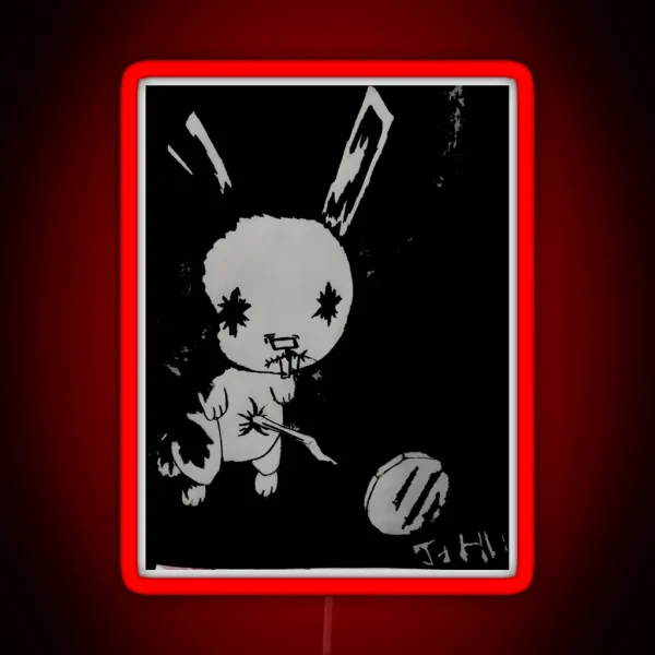 Nail Bunny RGB Neon Sign