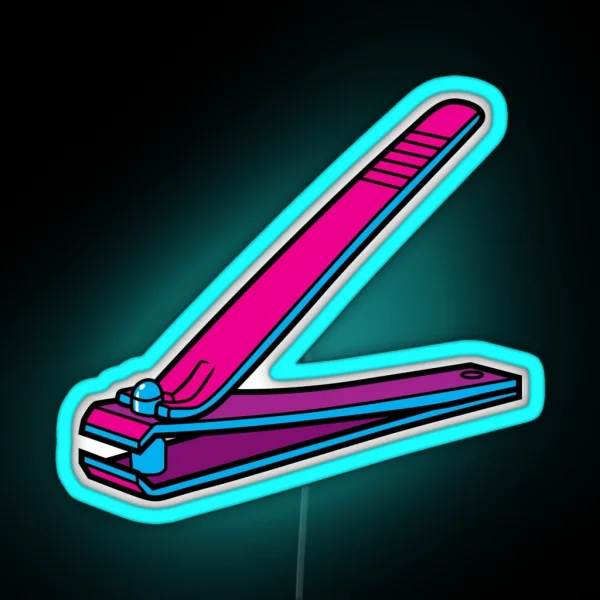 Nail Clippers RGB Neon Sign