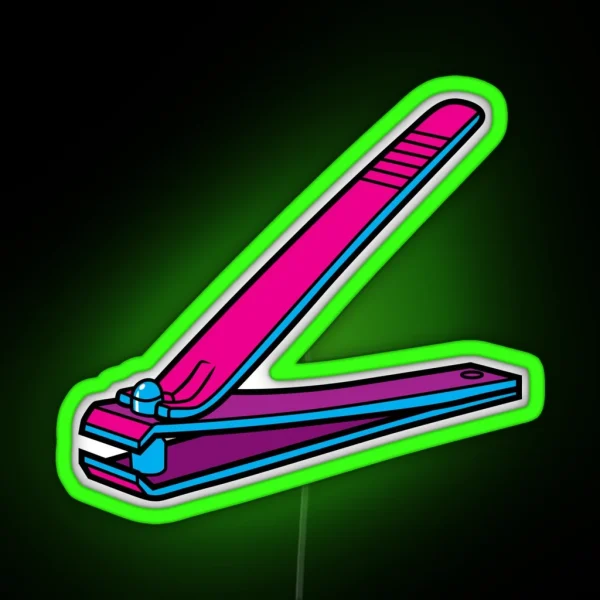 Nail Clippers RGB Neon Sign