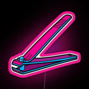 Nail Clippers RGB Neon Sign