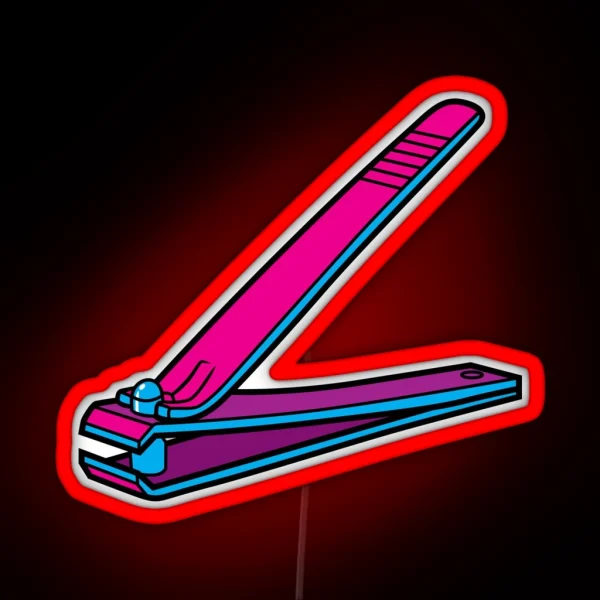 Nail Clippers RGB Neon Sign