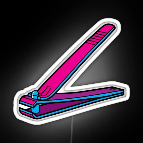 Nail Clippers RGB Neon Sign