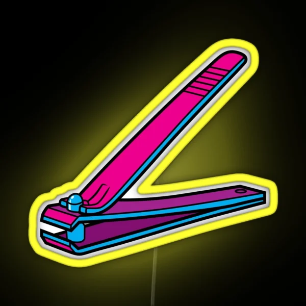 Nail Clippers RGB Neon Sign