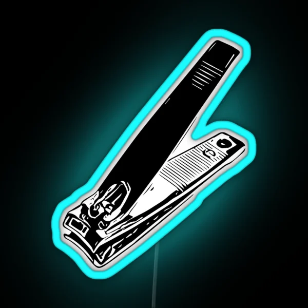 Nail Clippers RGB Neon Sign