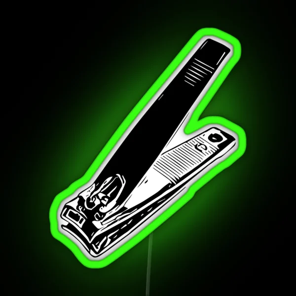 Nail Clippers RGB Neon Sign