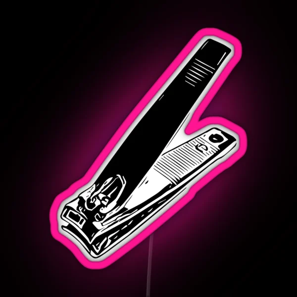 Nail Clippers RGB Neon Sign