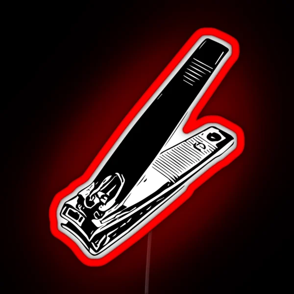 Nail Clippers RGB Neon Sign