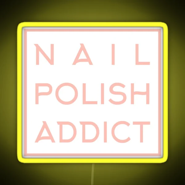 Nail Polish Addict Pink RGB Neon Sign