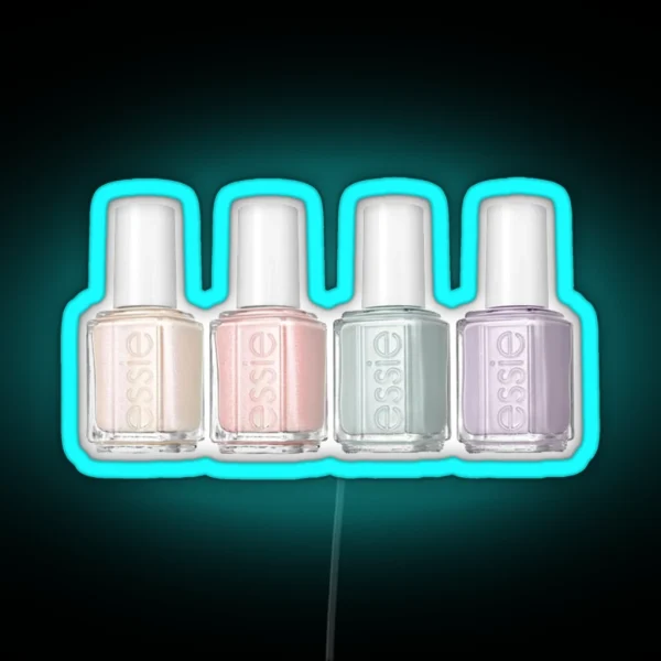 Nail Polish Aesthetic RGB Neon Sign