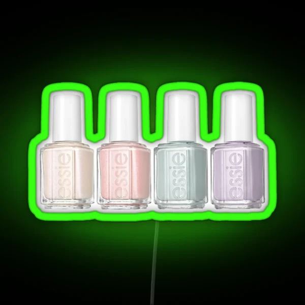Nail Polish Aesthetic RGB Neon Sign