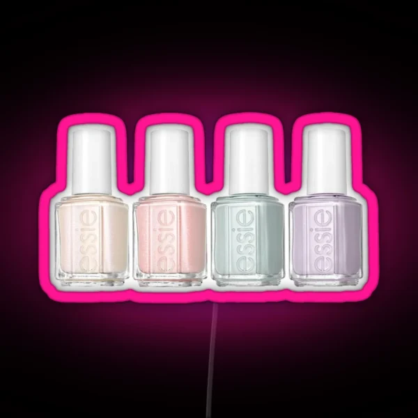Nail Polish Aesthetic RGB Neon Sign