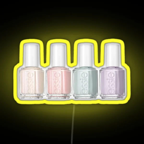 Nail Polish Aesthetic RGB Neon Sign