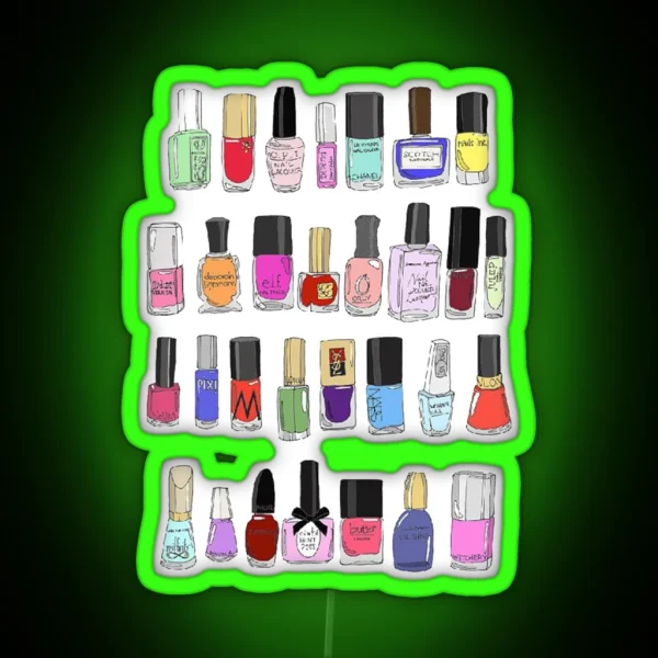 Nail Polish RGB Neon Sign