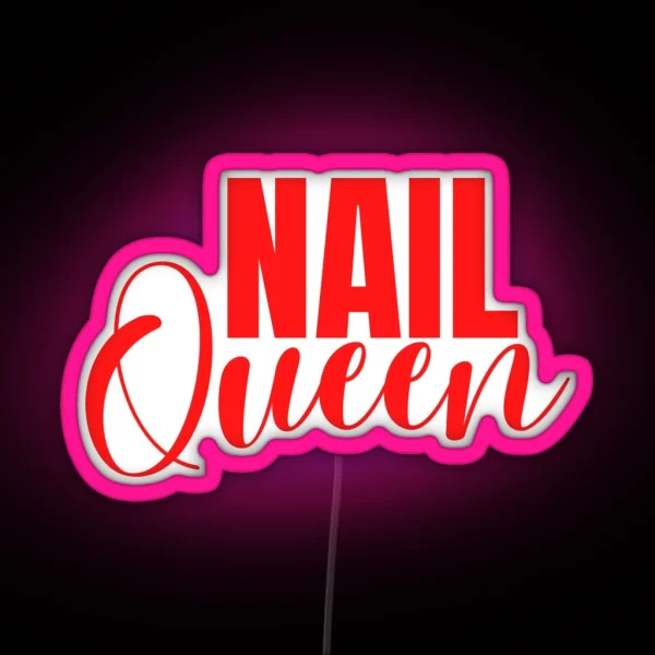 Nail Queen RGB Neon Sign
