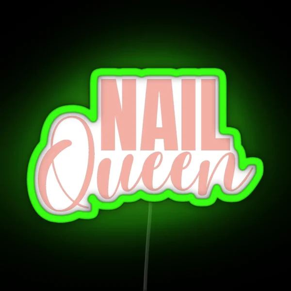 Nail Queen RGB Neon Sign