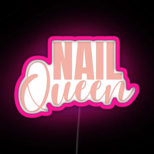 Nail Queen RGB Neon Sign