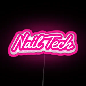 Nail Tech RGB Neon Sign