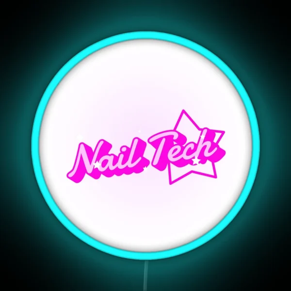 Nail Tech RGB Neon Sign