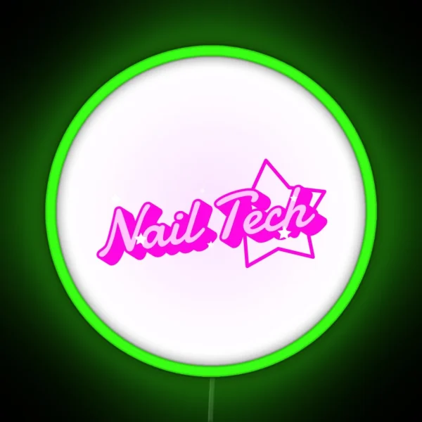 Nail Tech RGB Neon Sign