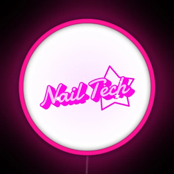 Nail Tech RGB Neon Sign