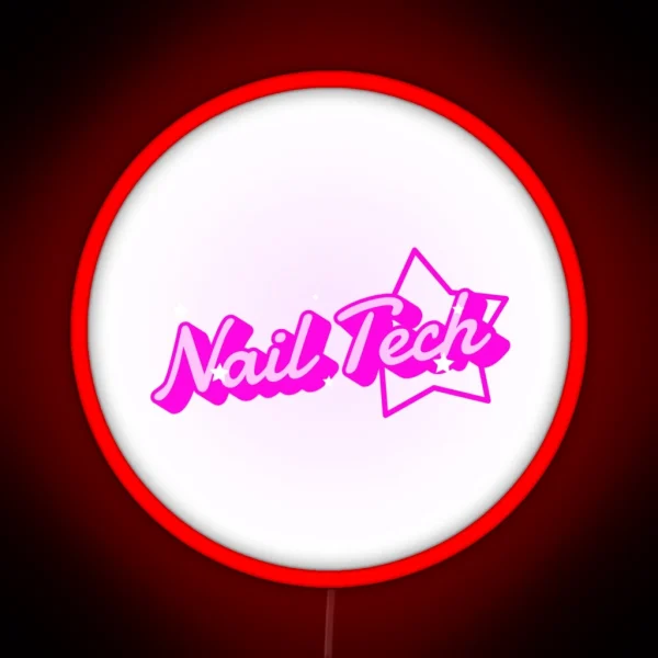 Nail Tech RGB Neon Sign