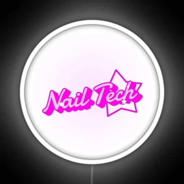Nail Tech RGB Neon Sign