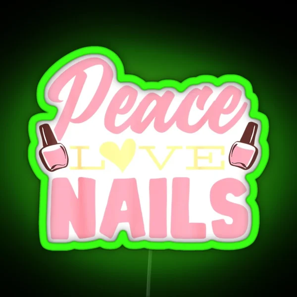 Nail Technician Nail Art Manicure Nail Salon Nail Polish RGB Neon Sign