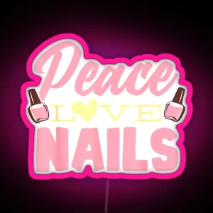 Nail Technician Nail Art Manicure Nail Salon Nail Polish RGB Neon Sign