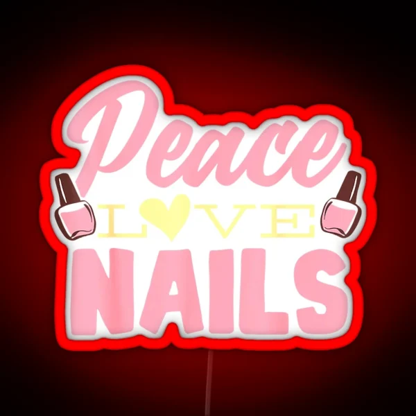Nail Technician Nail Art Manicure Nail Salon Nail Polish RGB Neon Sign
