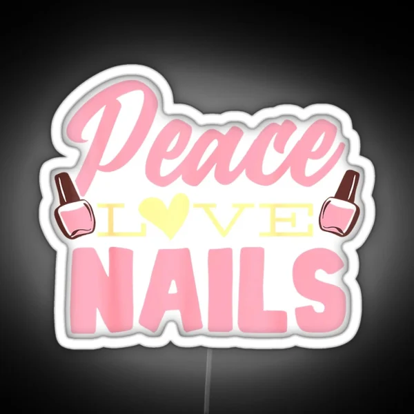 Nail Technician Nail Art Manicure Nail Salon Nail Polish RGB Neon Sign