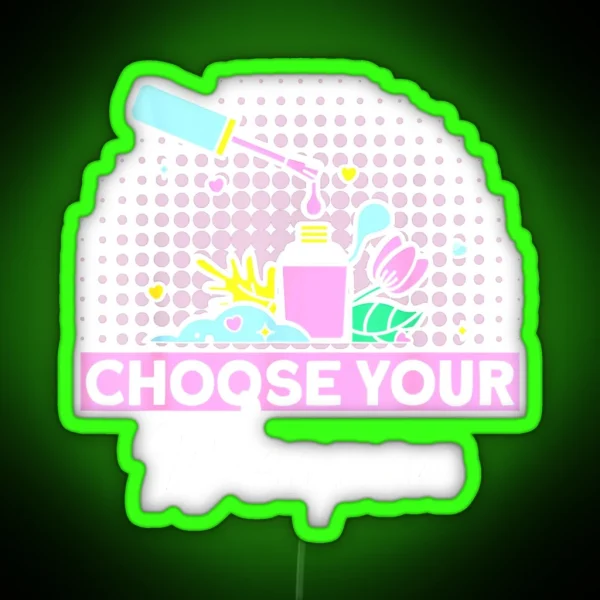 Nail Technician Quote Works Nail Polish RGB Neon Sign