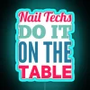 nail techs do it on the table rgb neon sign blue