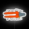 nail trim neon sign rgb white