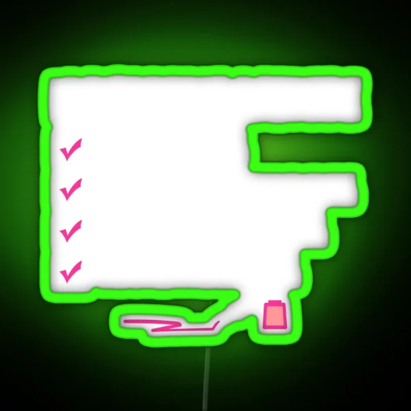 Nailist Technician Funny Saying Nail Tech Art RGB Neon Sign