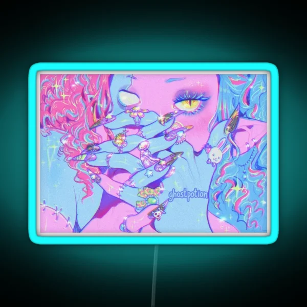 Nails 1 RGB Neon Sign