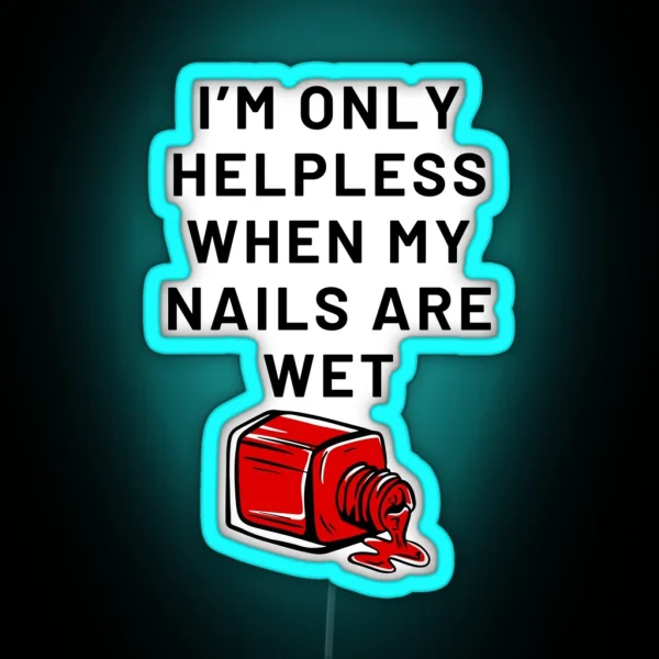 Nails Design RGB Neon Sign