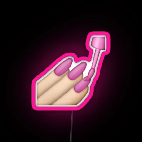Nails Emoji RGB Neon Sign